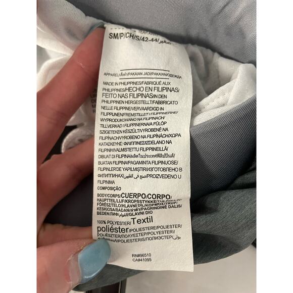 Under Armour light gray loose lined running shorts drawstring women's size small - Picture 5 of 6